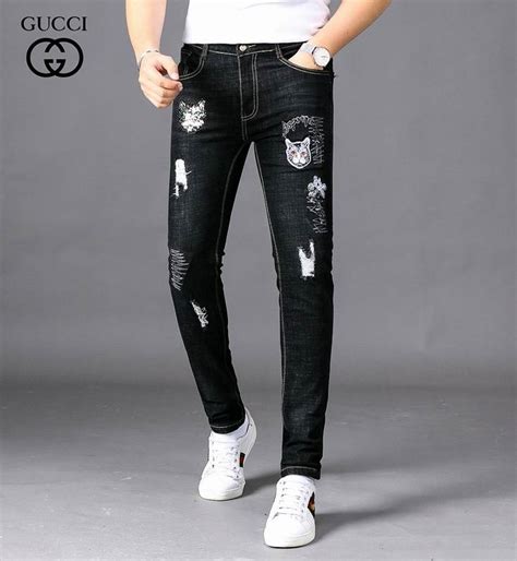 printed pants gucci men|gucci jeans men's price.